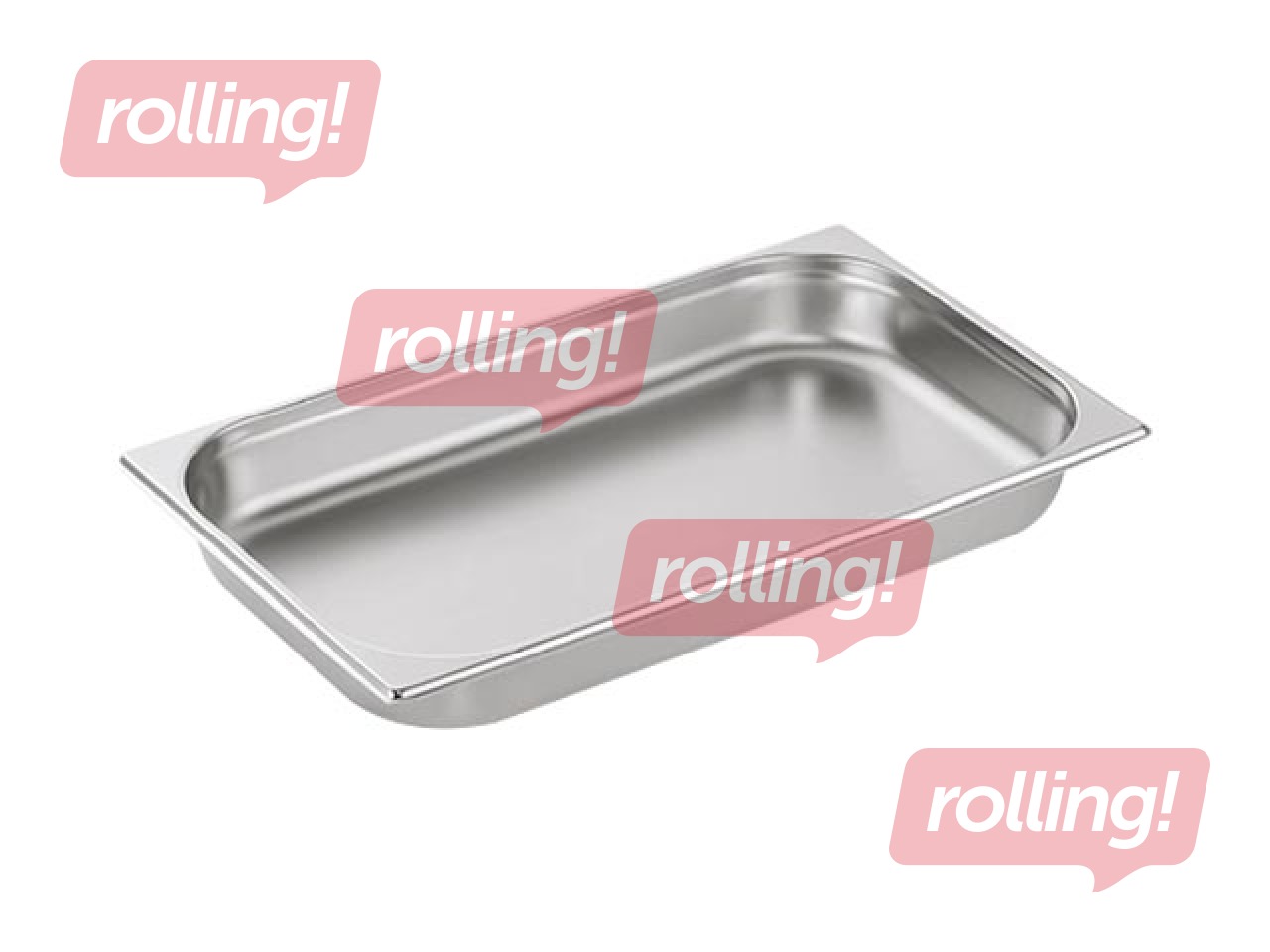 Metallnõu WAS, roostevaba teras, GN1/1 65mm, 53x32.5x6.5cm