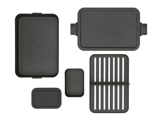 Pusdienu kaste Brabantia Make & Take Bento, tumši pelēka, 2l