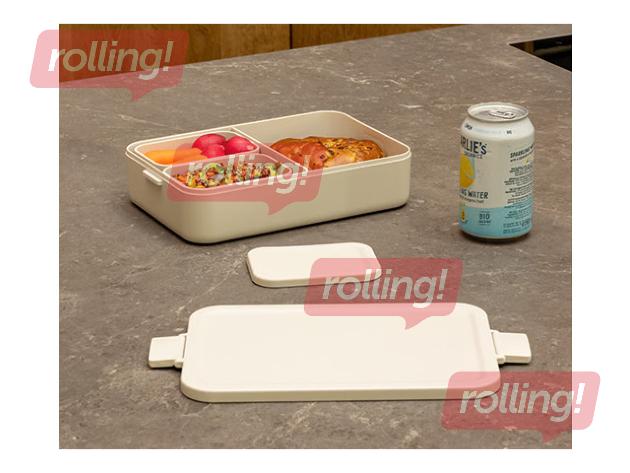 Pusdienu kaste Brabantia Make & Take Bento, bēša, 2l
