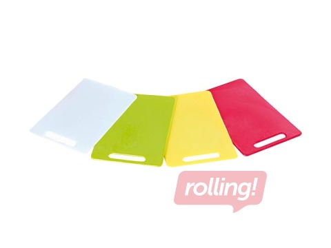 Cutting board 29x19.5x0.6 cm,  plastic, white