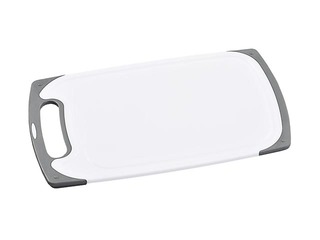 Cutting board with antibacterial surface 40.3x24x0.9 cm, plastic, white