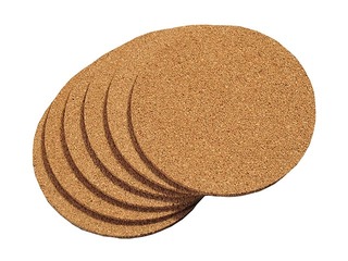 Coasters for cups Kesper, cork, ø10cm, 6 pcs.
