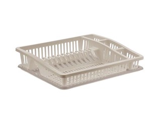Dish drainer with tray, 46.5x37cm