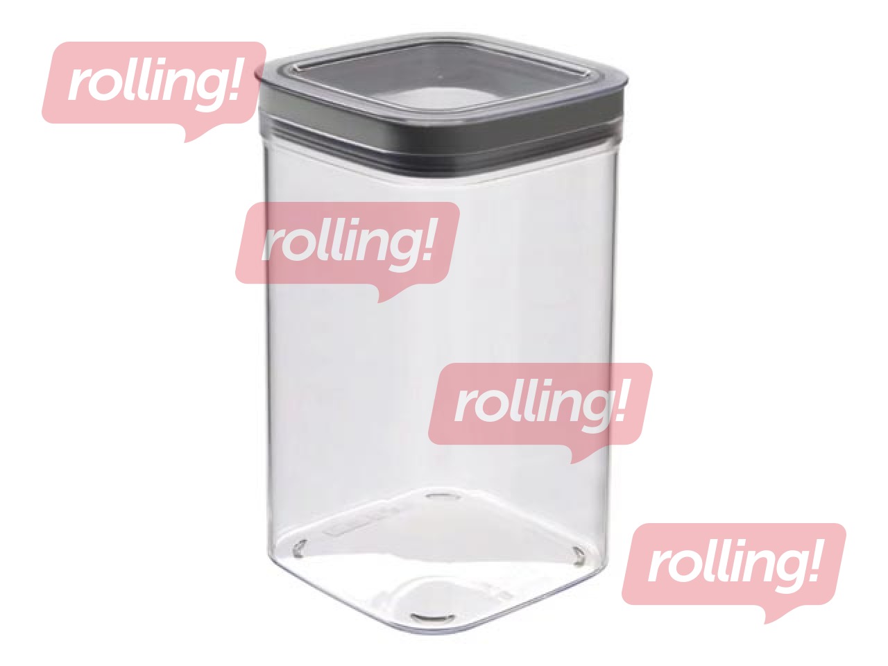 Säilitusnõu kaanega Dry Cube, kandiline, 12x12x20cm, 1.8l