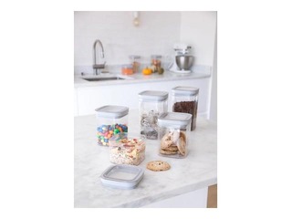 Storage container with lid Dry Cube, square, 12x12x20cm, 1.8l