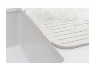 Silicone dish drying mat SinkSide, light grey, 33×44cm