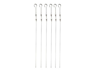 Camping grill skewers, metal, 45cm, 6 pcs.