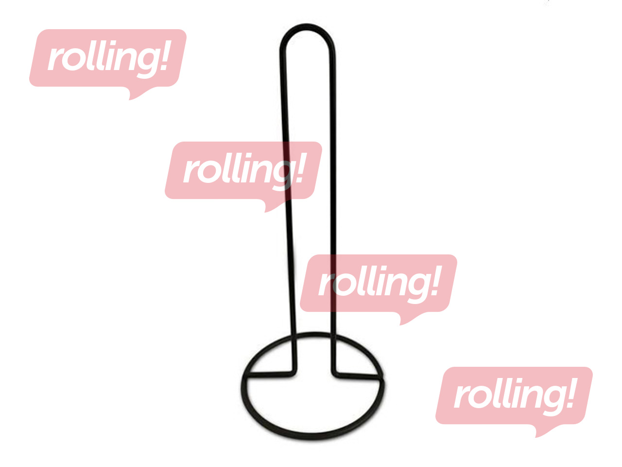 Kitchen towel holder Toro, black, Ø12x30cm