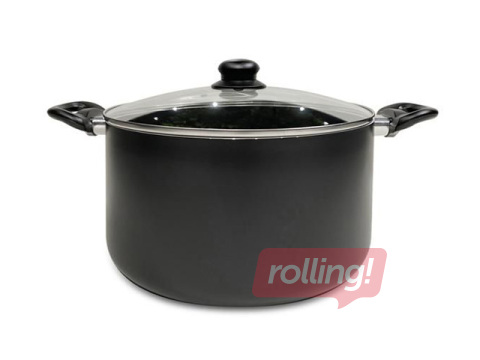 Pott kaanega Kitchisimo, Ø28x15cm/8,5L, must