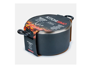 Pott kaanega Kitchisimo, Ø28x15cm/8,5L, must