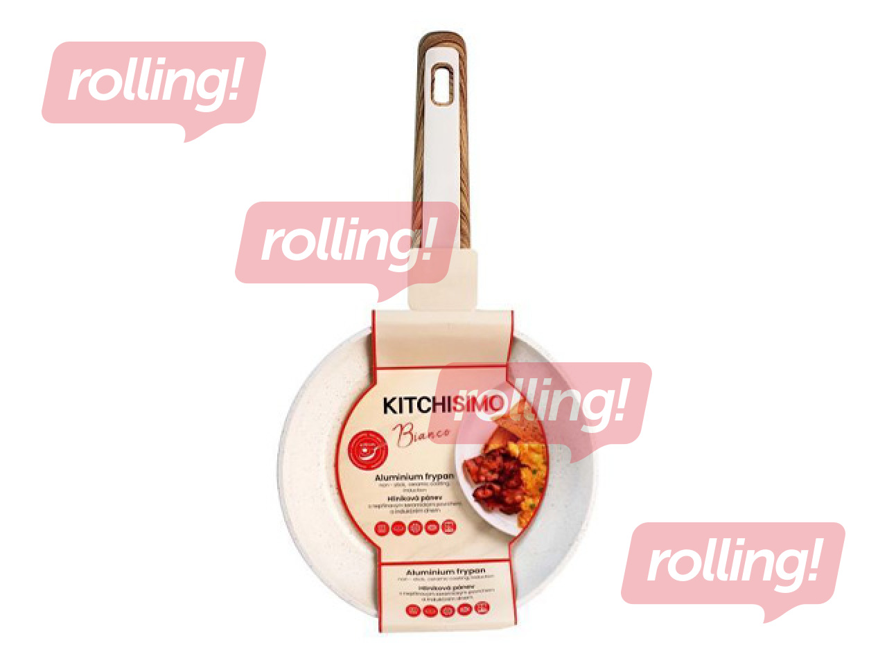 Pann Kitchisimo, Bianco, alumiiniumist keraamilise kattega, Ø28cm