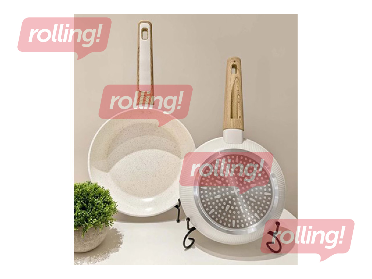 Pann Kitchisimo, Bianco, alumiiniumist keraamilise kattega, Ø28cm