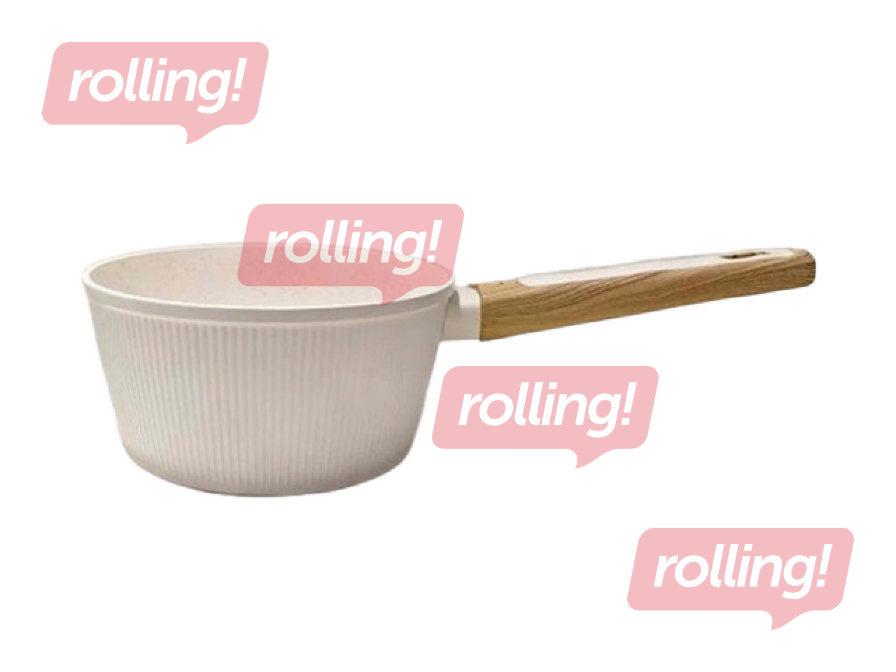 Pott Kitchisimo, Bianco, alumiiniumist keraamilise kattega, Ø18cm