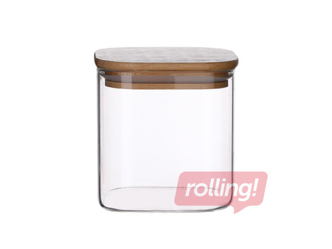 Storage container with bamboo lid, square, 0.81l