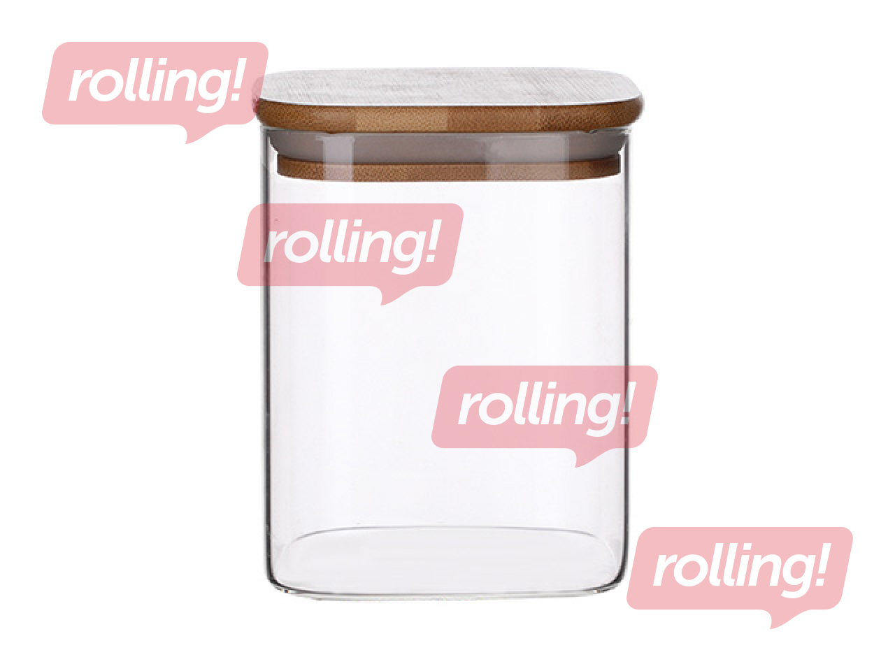 Hoiukarp bambuskaanega, ruudukujuline, 1l