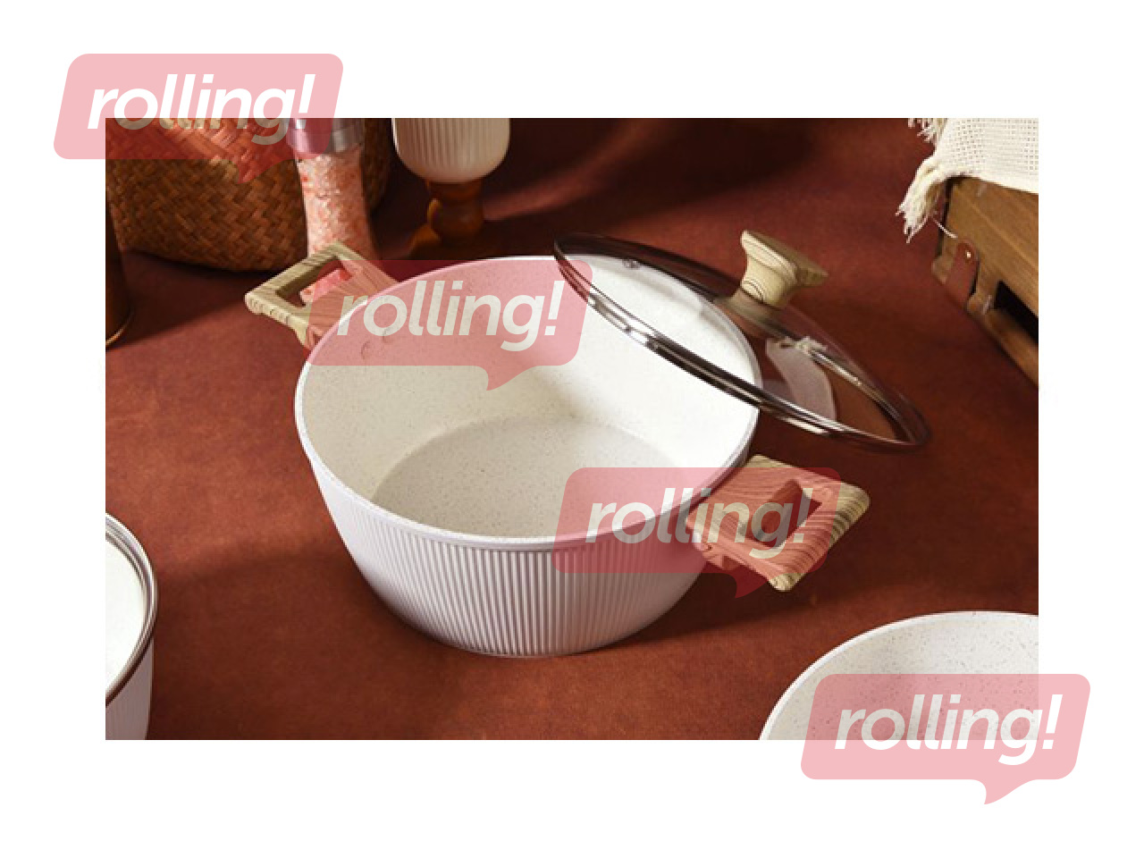 Кастрюля Kitchisimo Bianco с крышкой, Ø20×9см, 2.5л