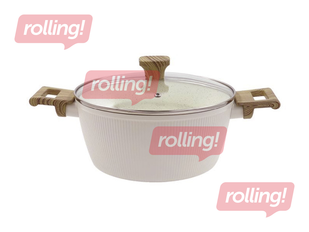 Saucepan Kitchisimo Bianco with lid, Ø20×9cm, 2.5l
