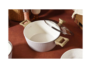 Saucepan Kitchisimo Bianco with lid, Ø20×9cm, 2.5l