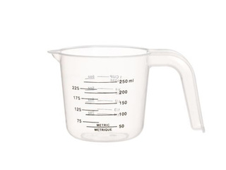Measuring cup, plastic, 250ml