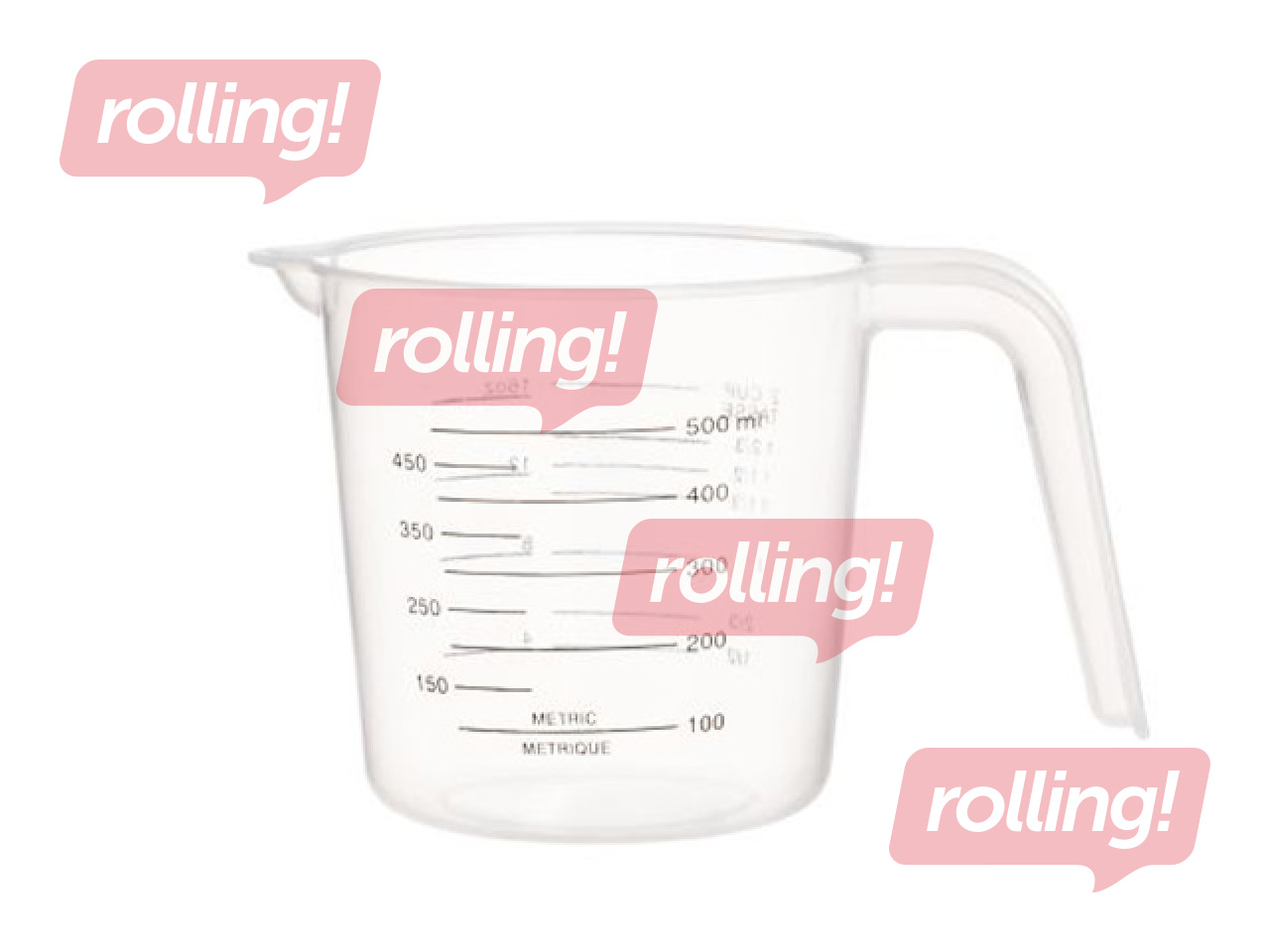 Mõõtetops, plastmass, 500ml