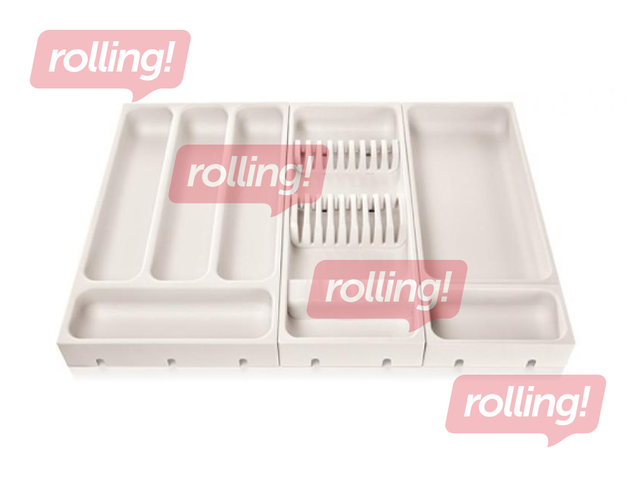 Söögiriistade organiseerija Flexi Space, 37×22.2cm