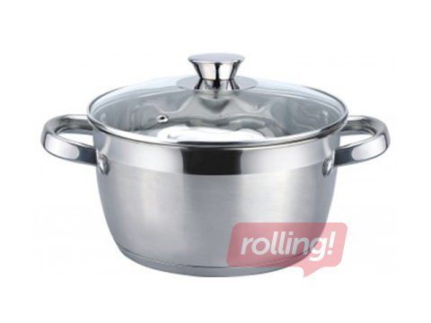Pot Tesorri, Perle, with lid, stainless steel, Ø19cm, 1.8l