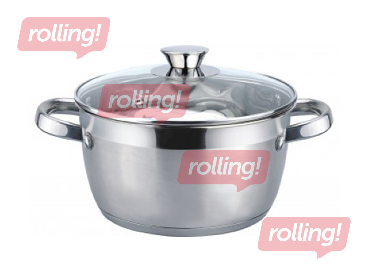 Pot Tesorri, Perle, with lid, stainless steel, Ø19cm, 1.8l