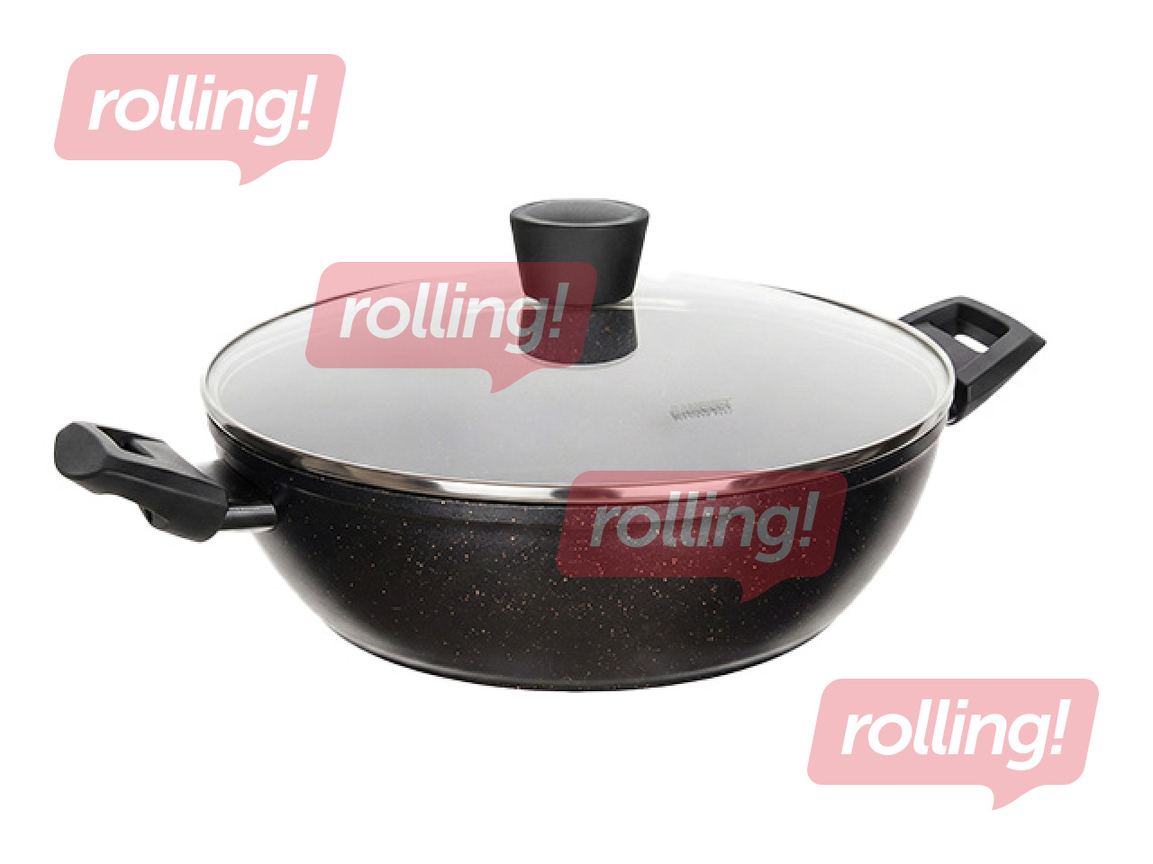 Paellapann Galaxy Granite, kaanega, alumiinium, Ø28cm