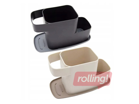 Korraldaja Qlux, svammi, harja ja pesuvahendi jaoks, 21.7×10.3×12.5cm