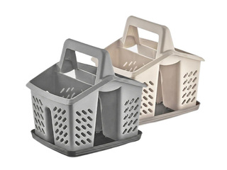 Galda piederumu žāvētājs Dunyaplastik, ar paplāti un rokturi, dažādas krāsas