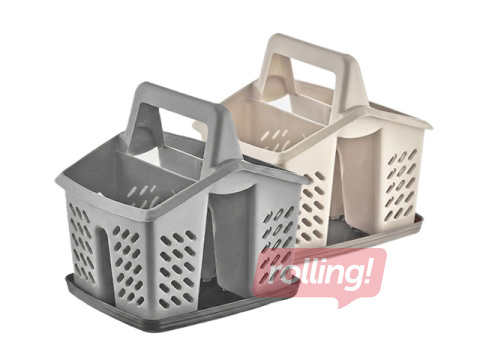 Söögiriistade korraldaja Dunyaplastik, aluse ja käepidemega