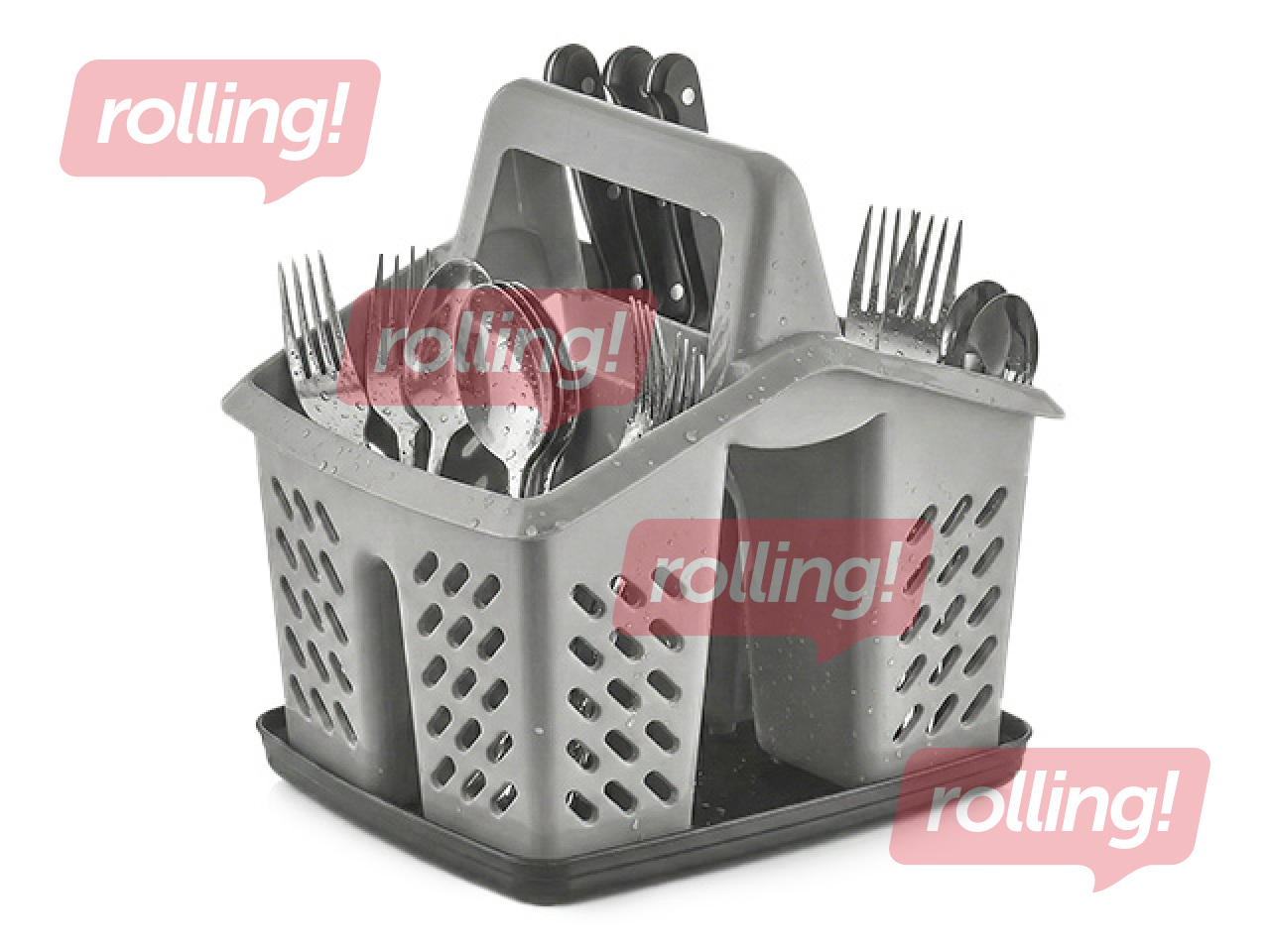 Söögiriistade korraldaja Dunyaplastik, aluse ja käepidemega