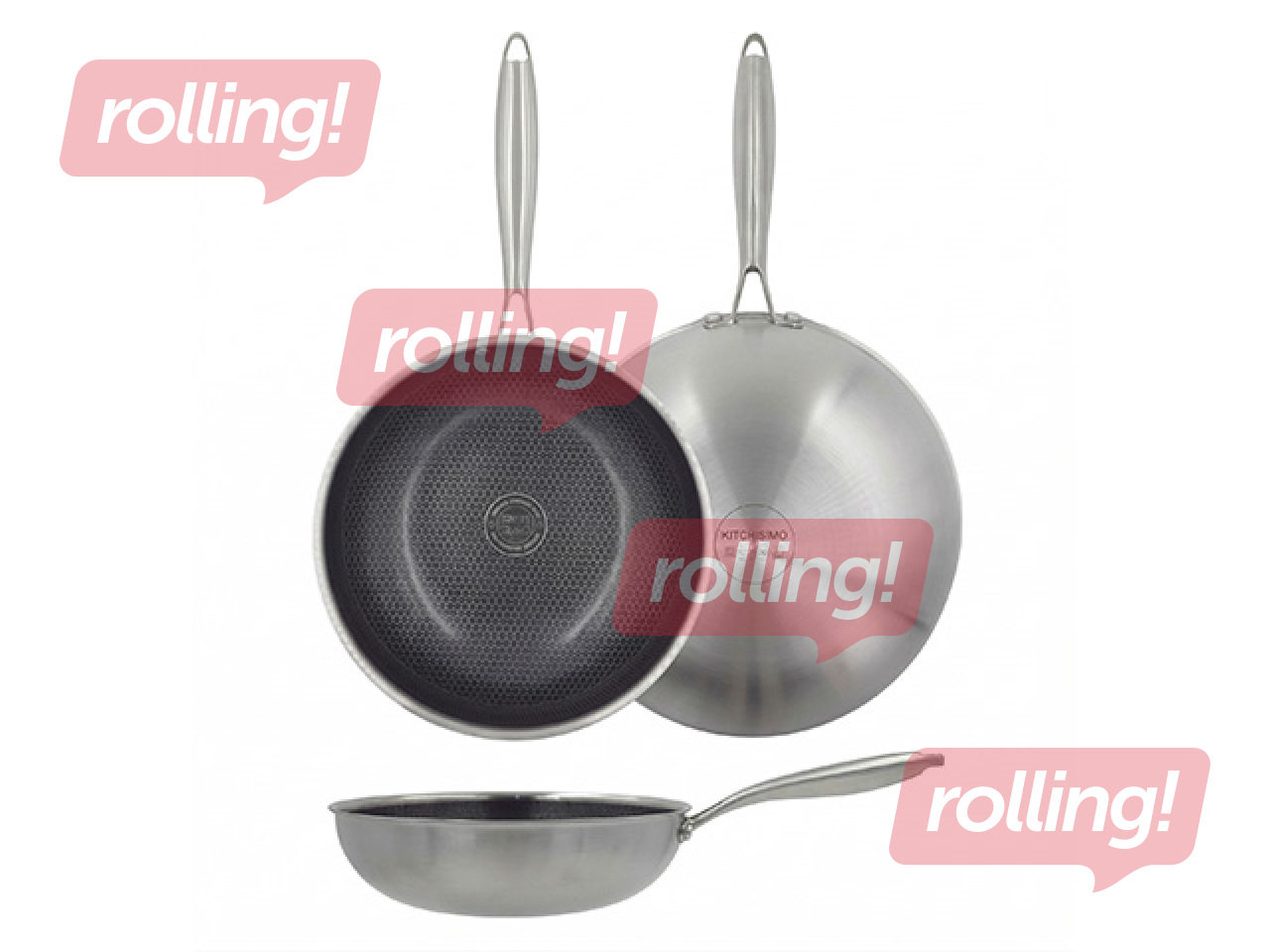 WOK-pann Kitchisimo, roostevabast terasest, Ø28cm