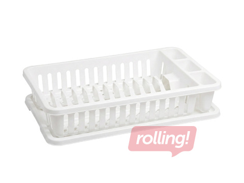 Nõudekuivati Curver, valge, 42×27×9cm