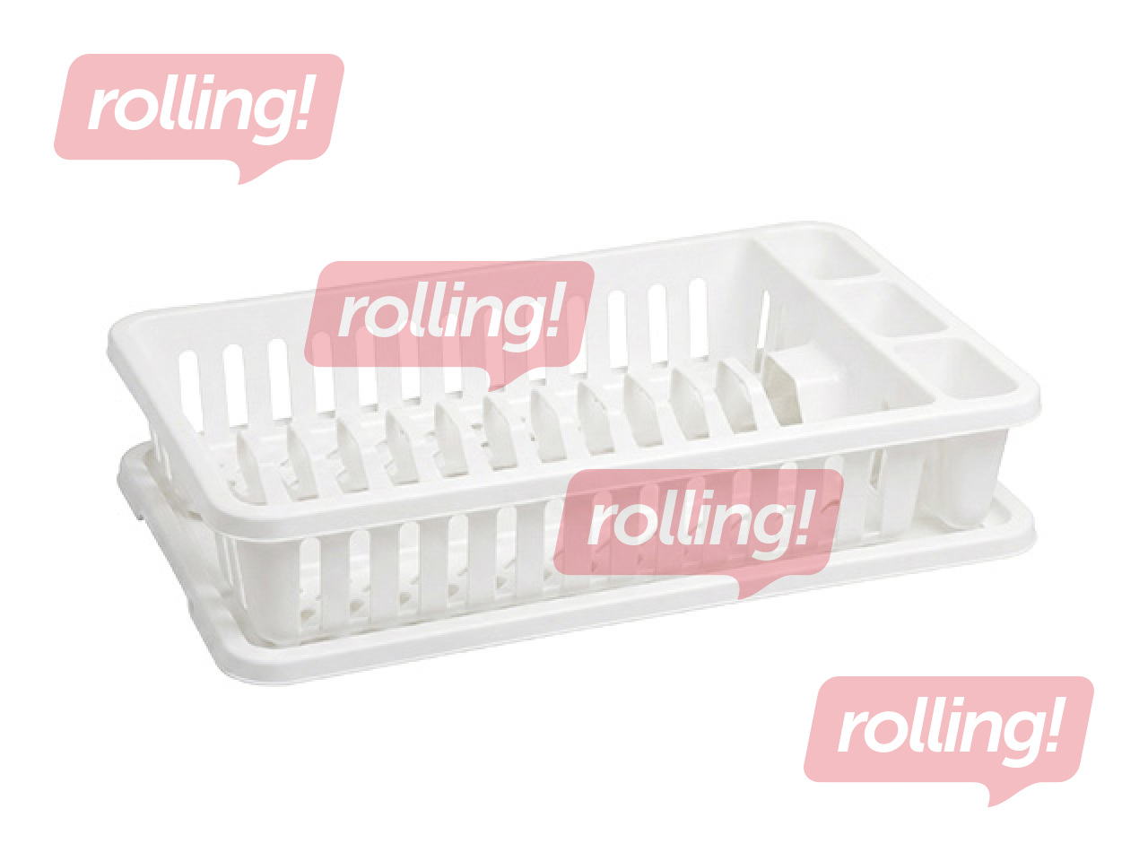 Trauku žāvētājs Curver, balts, 42x27x9cm