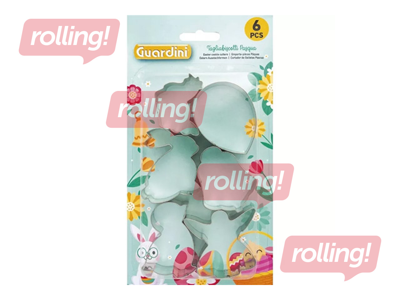 Küpsise ja piparkoogivormid Guardini, lihavõtted, 6 tk.