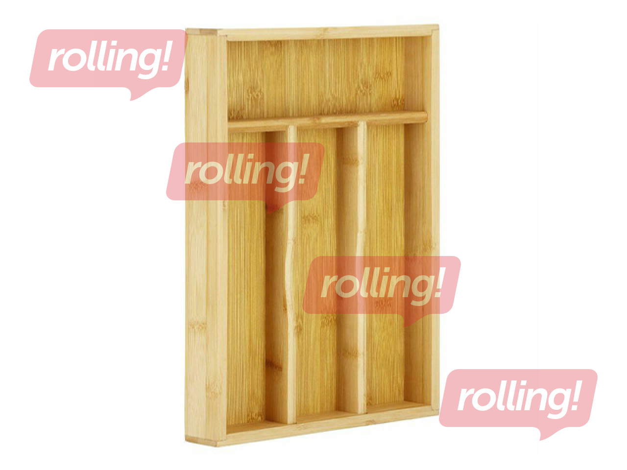 Söögiriistade organiseerija Springos, bambus, 34×25×4.5cm