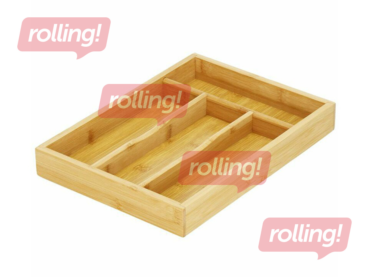 Söögiriistade organiseerija Springos, bambus, 34×25×4.5cm