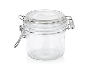 Storage container WAS, with lid, glass, 0.2l