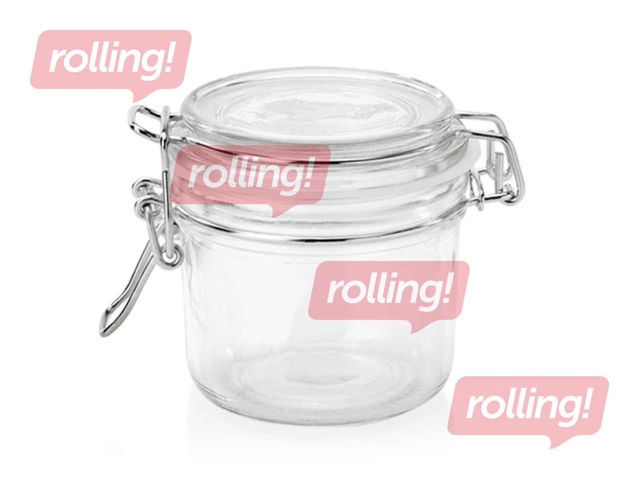 Storage container WAS, with lid, glass, 0.2l