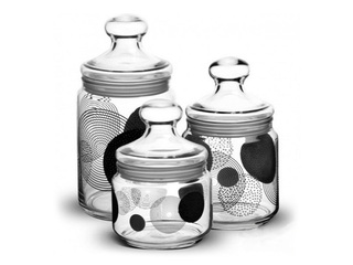 Hoiustamispurk Luminarc Constellation, Black Club, kaanega, klaasist, 0.5l