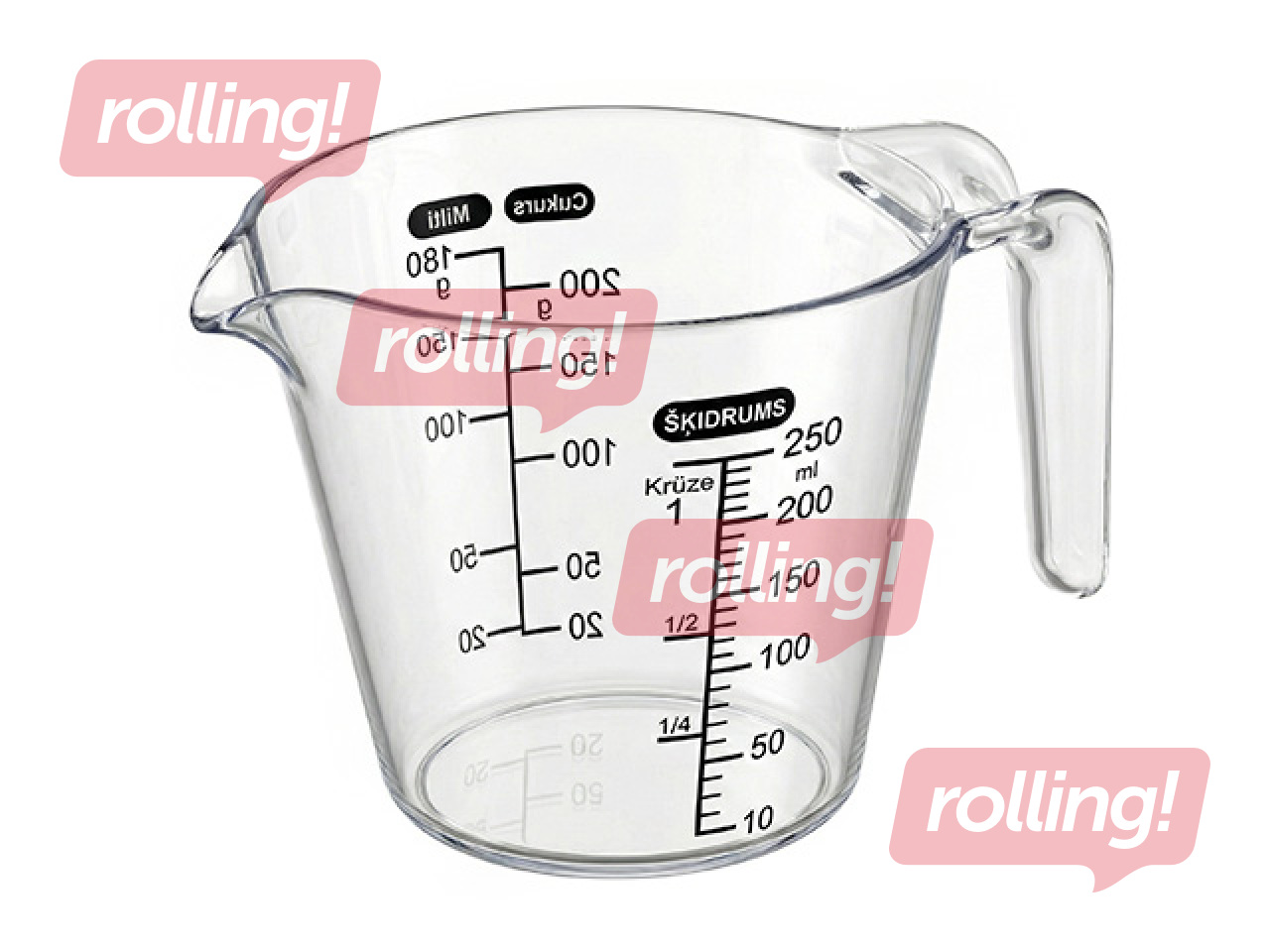 Measuring cup Toro, plastic, 250ml