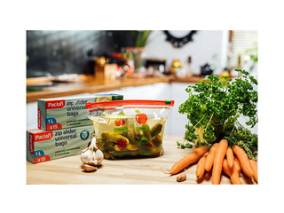 Säilituskotid Paclan, taassuletavad, 1l, 15tk