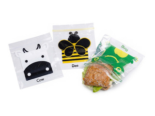 Pārtikas maisiņi Paclan, sviestmaižu, atkārtoti aizverami, dažādas krāsas, 16x17cm, 42 gab.