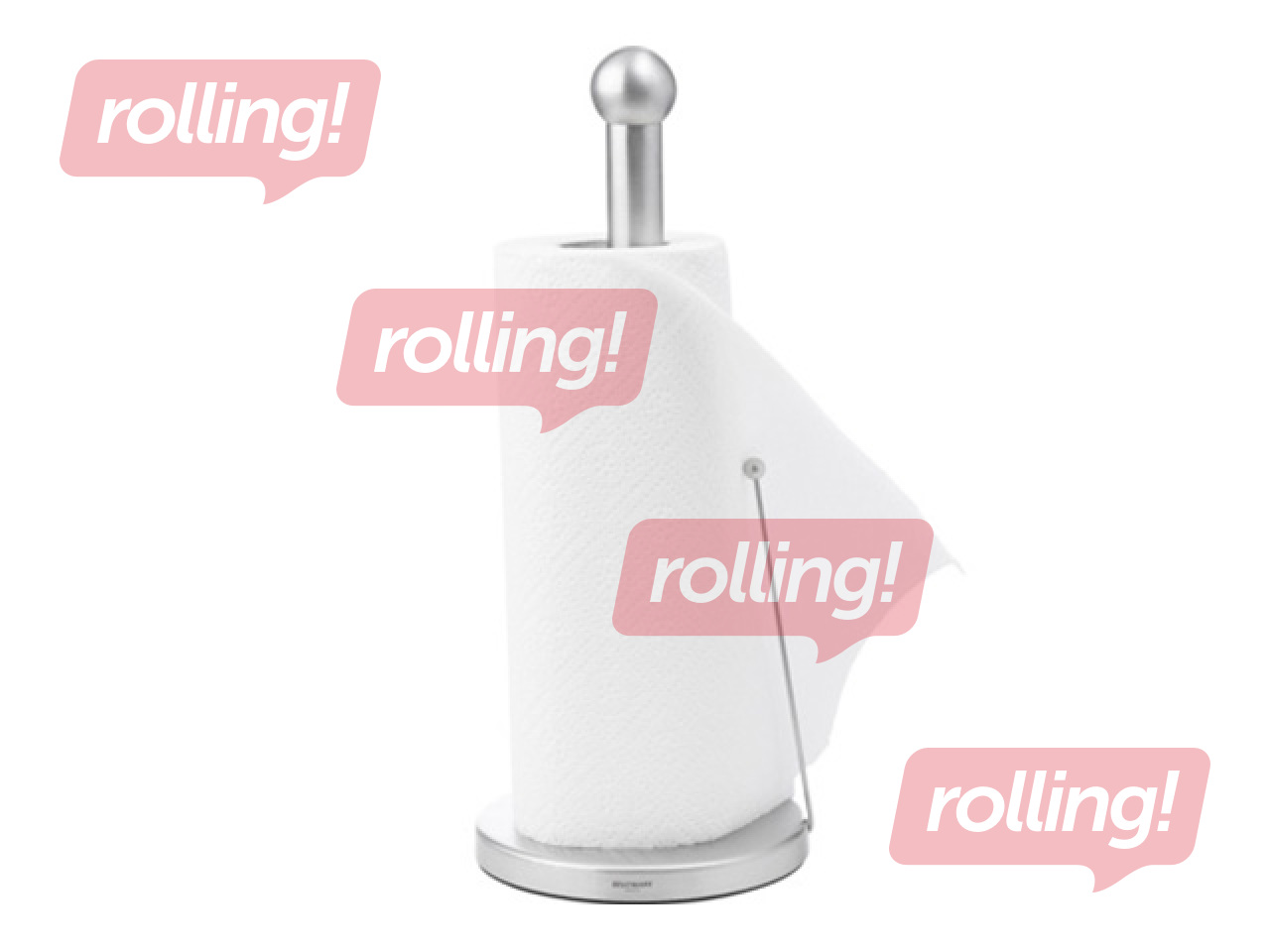 Kitchen towel holder Westmark, stainless steel, Ø15×36.5cm