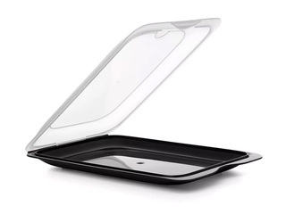 Storage container Tatay Coctail, for cold cuts, black, 17x25.2x3.2cm