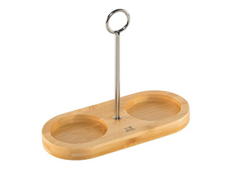Tray Peugeot Linea, for salt and pepper mills, bamboo