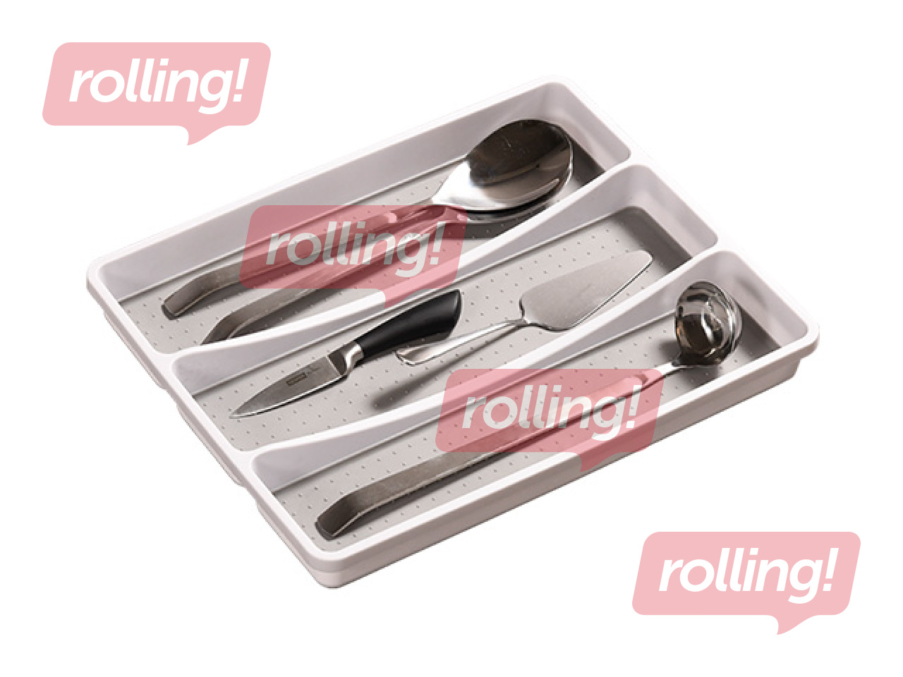 Galda piederumu organizators Kesper, pelēks, 40.5x32.5x4.5cm