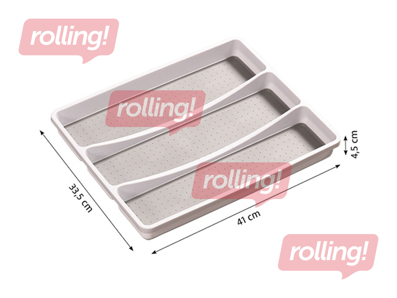 Söögiriistade organiseerija Kesper, hall, 40.5x32.5x4.5cm