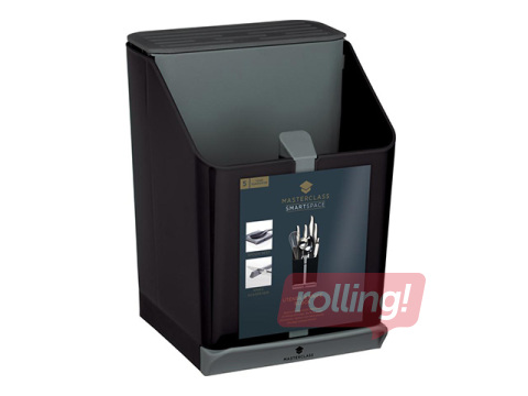 Söögiriistade hoidik Masterclass Smart Space, must, 15x14x20.5cm